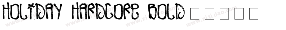 Holiday hardcore Bold字体转换